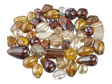 Glasperlen Luster-Mix topas